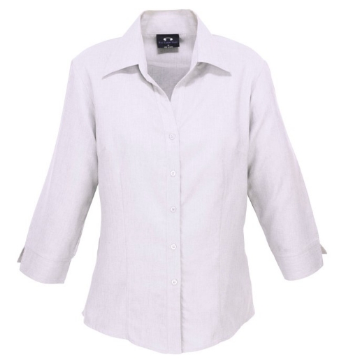 Picture of Biz Collection Ladies Oasis Plain ¾ Sleeve Shirt  BIZ COMFORTCOOL™