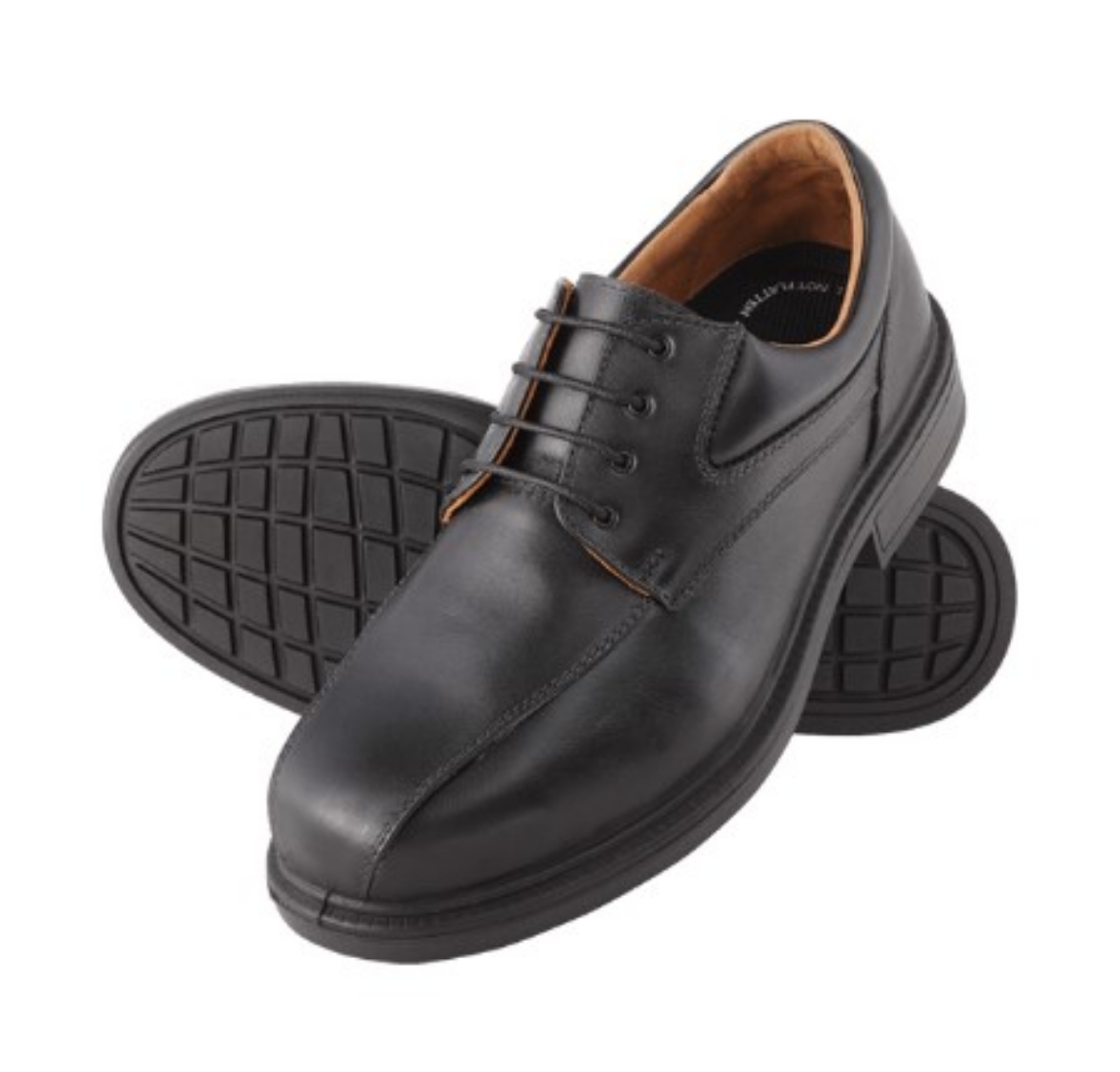 Picture of STEEL BLUE Manly® Derby Style Executive Black Lace up Shoe with Steel Toe Cap TPU Outsole