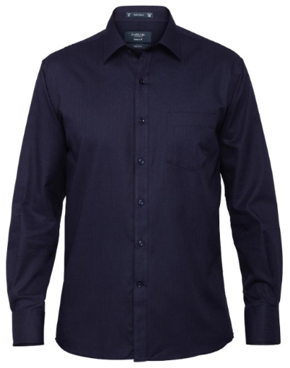 Picture of David Marcs Men's European Tailored Fit Shirt 55% Cotton 45% Polyester Shirt L/S