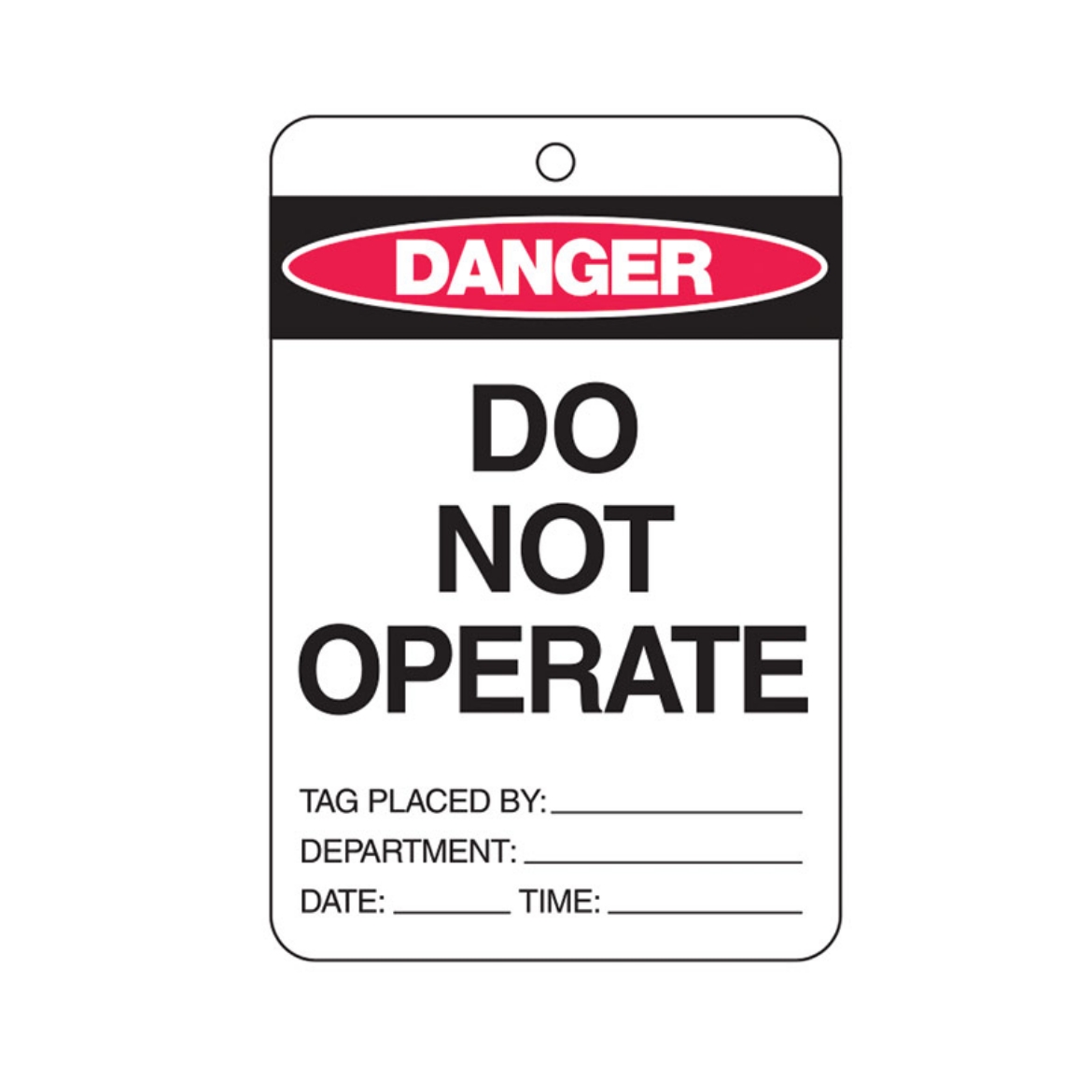 Picture of BRADY Lockout Tags - Danger Do Not Operate - Cardstock