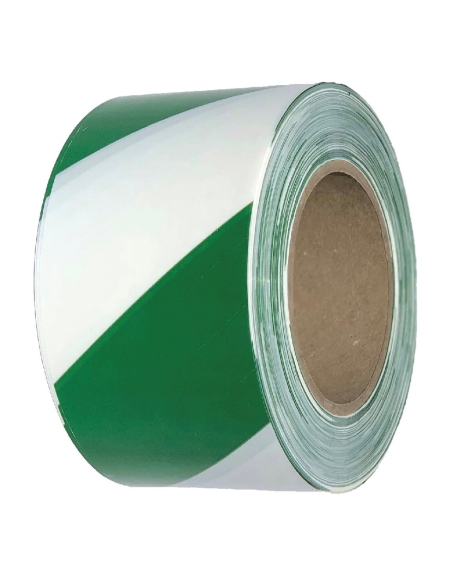 Picture of TAPEX Barrier Tape Green/White 75mm x 50Mtr **Printed Double Side**