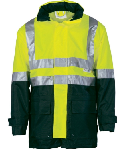 Picture of DNC Hi Vis Two Tone Breathable Rain Jacket With 3M R/Tape