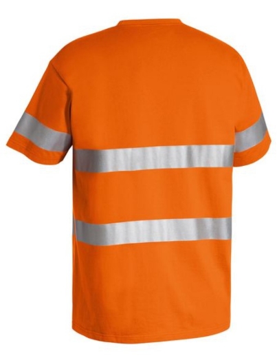 Picture of BISLEY Taped Hi Vis 100% Cotton T-Shirt 190gsm S/S