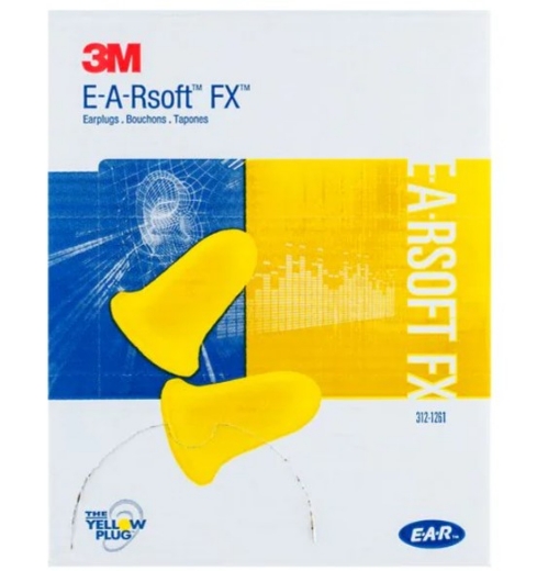 Picture of 3M™ E-A-R Soft™ FX™ Uncorded Earplugs Poly Bag SLC80 26dB Class 5 >70071515046