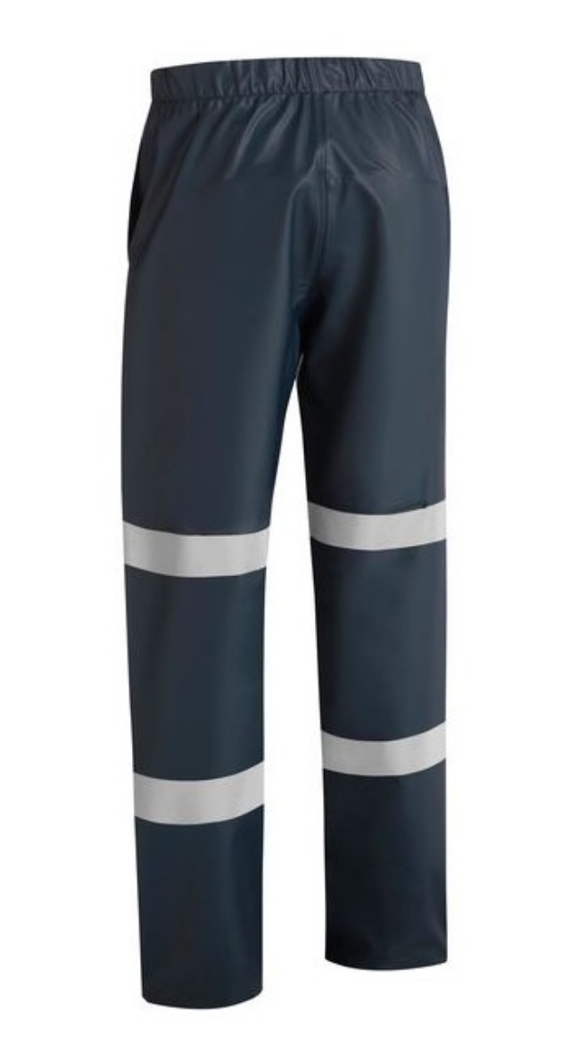 Picture of BISLEY Double Taped Navy Stretch PU Rain Pants