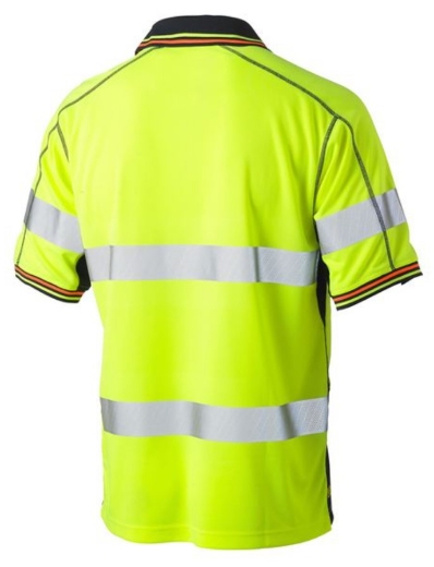 Picture of BISLEY Taped Hi Vis Polyester Mesh Polo Shirt 140gsm S/S