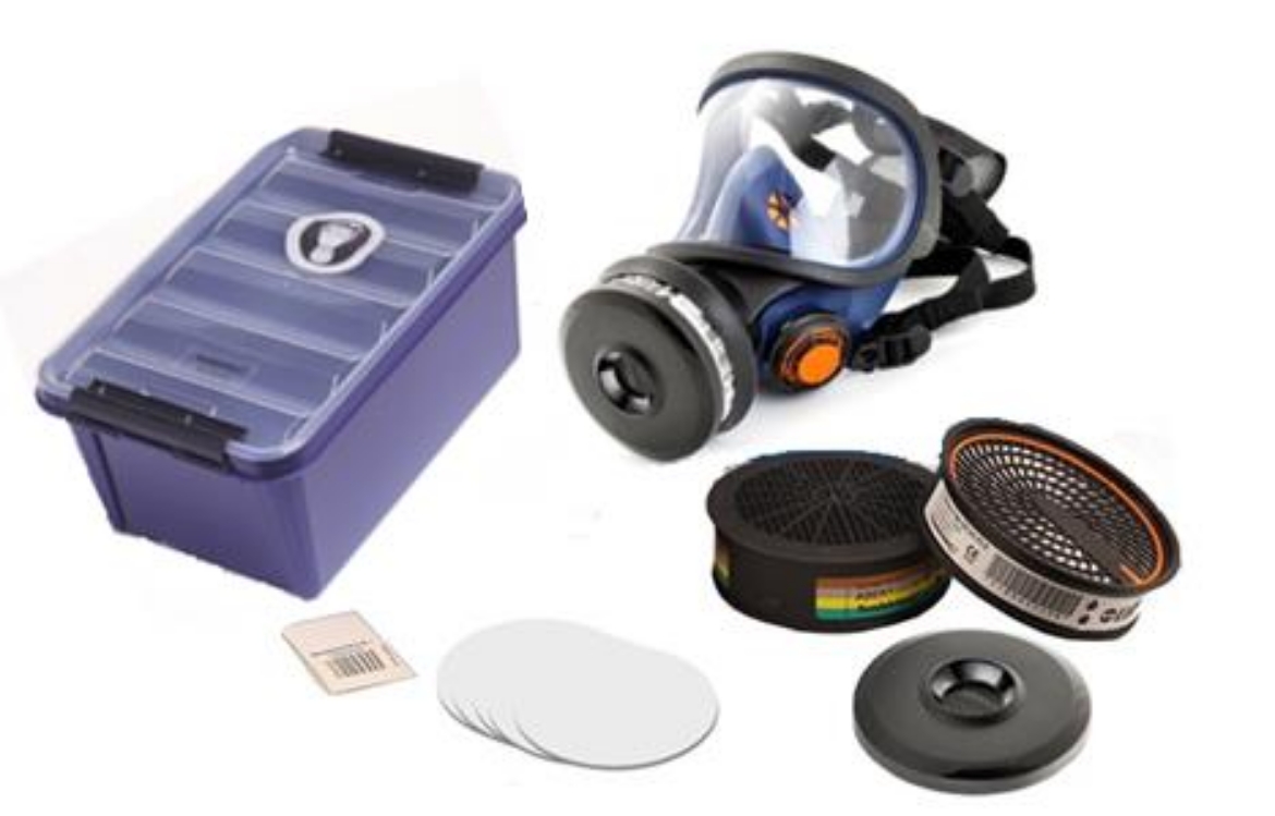 Picture of SUNDSTROM SR200 Full Face Mask Glass Kit with ABEK1 Filter