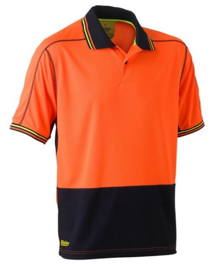 Picture of BISLEY Hi Vis Polyester Mesh Polo Shirt 140gsm S/S