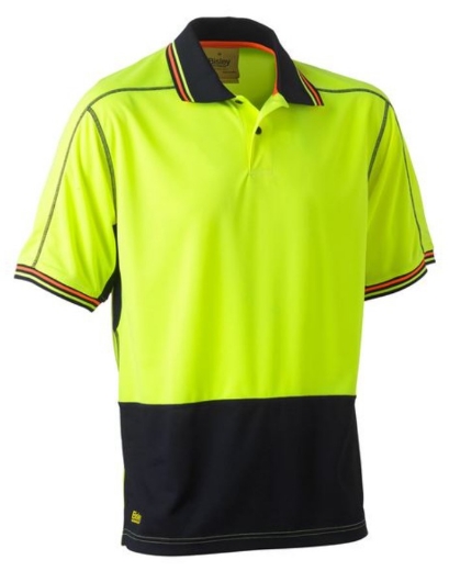 Picture of BISLEY Hi Vis Polyester Mesh Polo Shirt 140gsm S/S