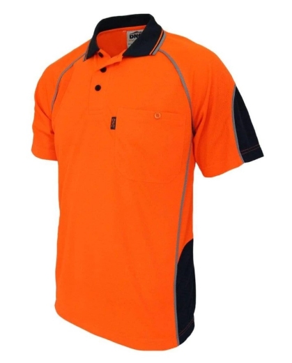 Picture of DNC Hi-Vis Semicircle-Piping Polo Shirt 175gsm S/S