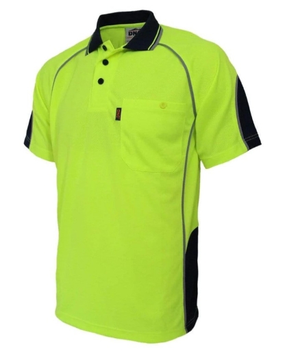 Picture of DNC Hi-Vis Semicircle-Piping Polo Shirt 175gsm S/S