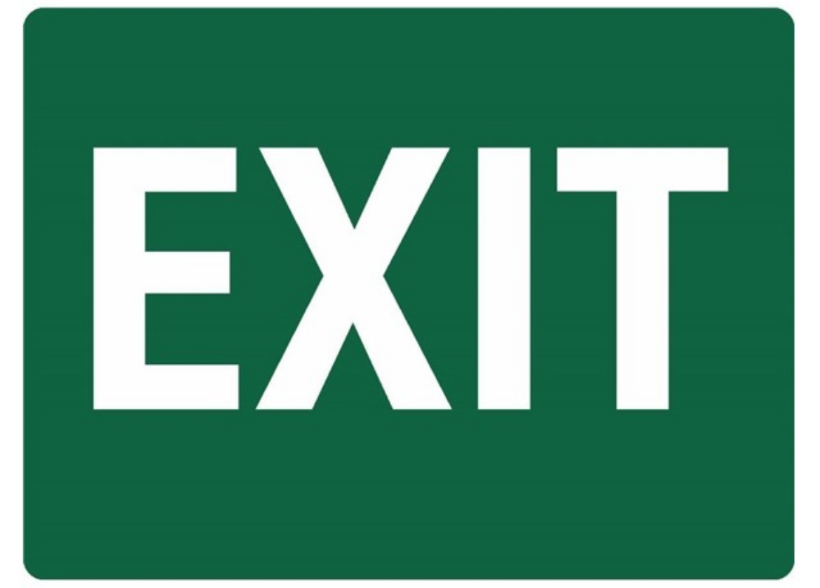 Picture of SIGN Exit 600 x 450mm Corflute 3mm