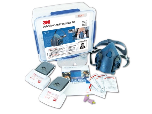 Picture of 3M™ Half Face Respirator Kit Asbestos / Silica Dust - Large > AT010601618