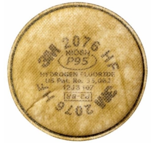 Picture of 3M™ Particulate Cartridge 2076HF, Hydrogen Fluoride with Nuisance Level Acid Gas Relief > 70070757912