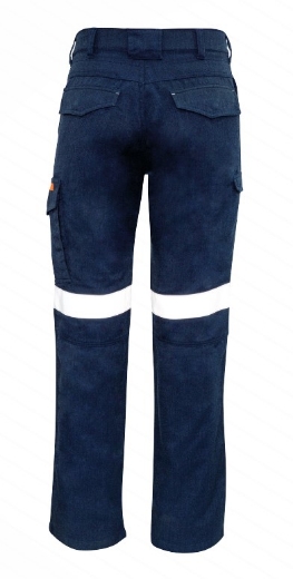 Picture of SYZMIK Mens Taped HRC2 Navy Cargo Pant 240gsm