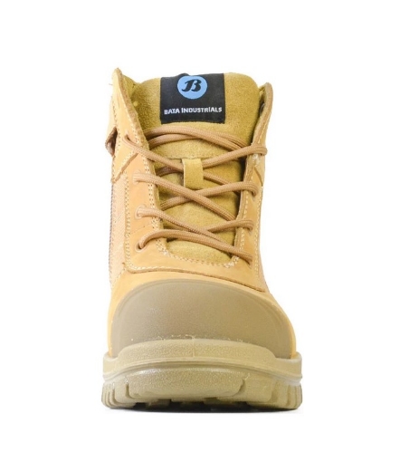 Picture of BATA Naturals Zippy Wheat Nubuck Zip / Lace Up Safety Boot
