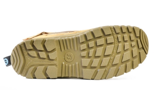 Picture of BATA Naturals Zippy Wheat Nubuck Zip / Lace Up Safety Boot