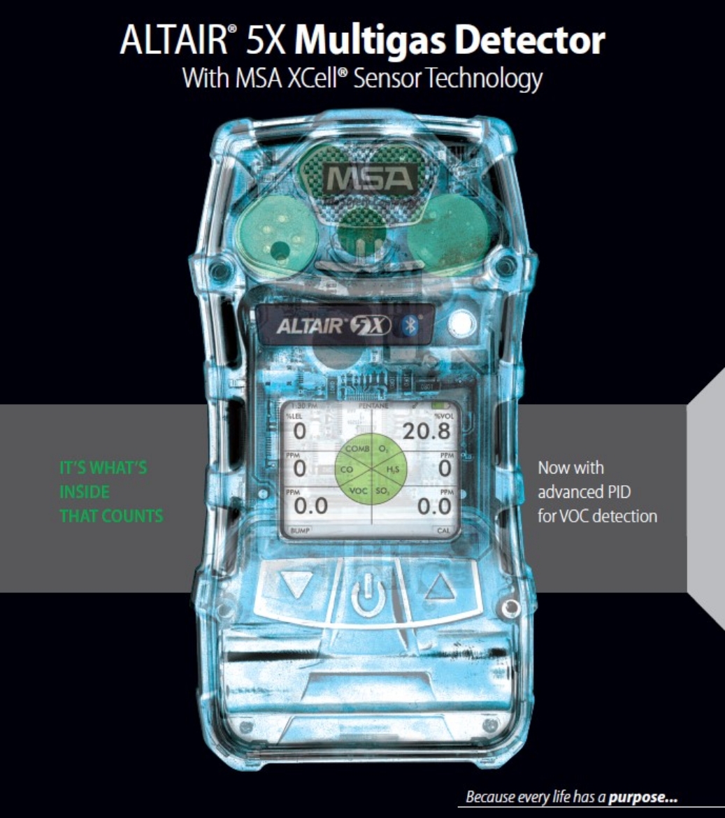 Picture of Altair 5X PID Kit (lel, o2, co, h2s & VOC) + (Case, Regulators & 2 x Cal Gas) Gas Detector KIT