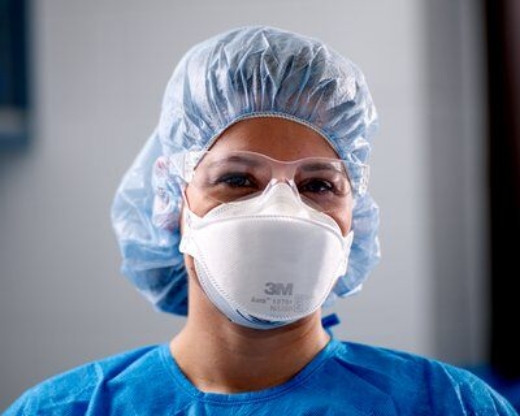 Picture of 3M™ Flat Fold Particulate Respirator & Surgical Mask 1870+ N95/P2 with Fluid Resistance > XA010033554