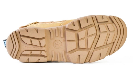 Picture of BATA Helix Horizon Wheat Nubuck Zip / Lace Up Safety Boot