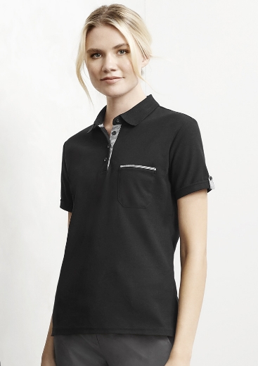 Picture of Biz Collection Ladies Edge Polo 65% Polyester, 35% Cotton Low Pill Pique Knit 210 GSM