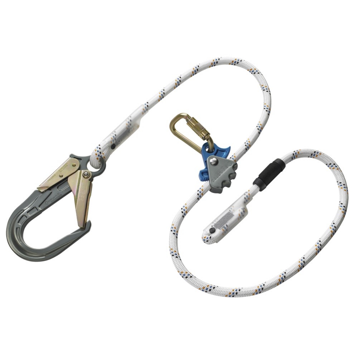 Picture of SKYLOTEC Ergogrip SK16 - Pole Strap 20mm Gate Triple Action Steel Karabiner on Ergogrip & 64mm Gate Aluminium & Steel Double Action Scaffold Hook on Rope End