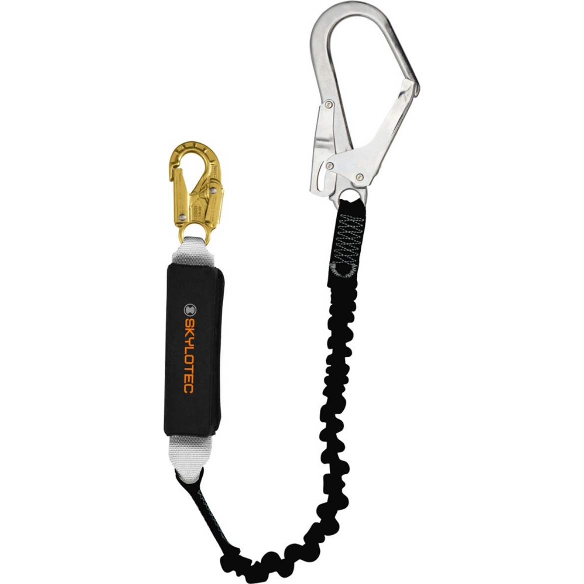 Picture of SKYLOTEC BFD Flex - 23mm 16kN Gate Double Action Snap Hook on The Shock Pack & 60mm Steel Scaffold Hook on The Lanyard End Size 2.0mt