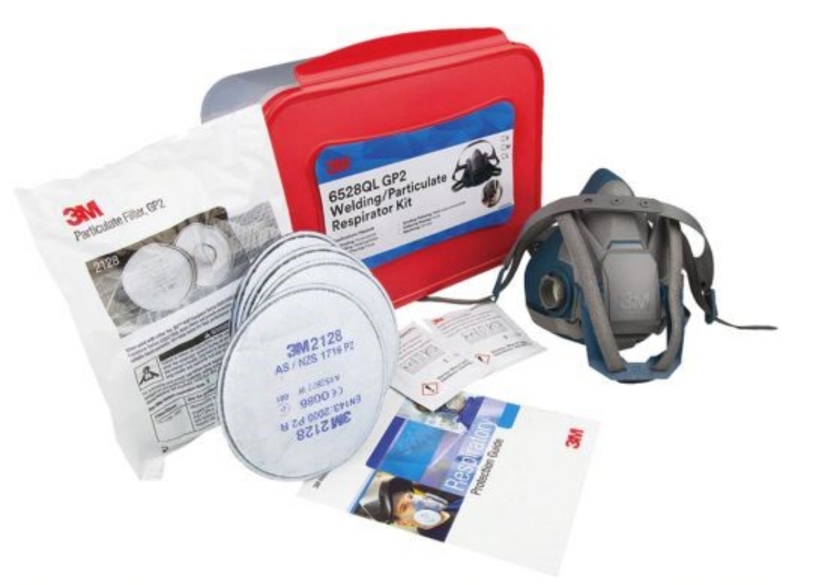 Picture of 3M™ 6528QL Quick Latch Welding / Particulate / Silica / Asbestos Respiratory Kit Size SM > AT010623406