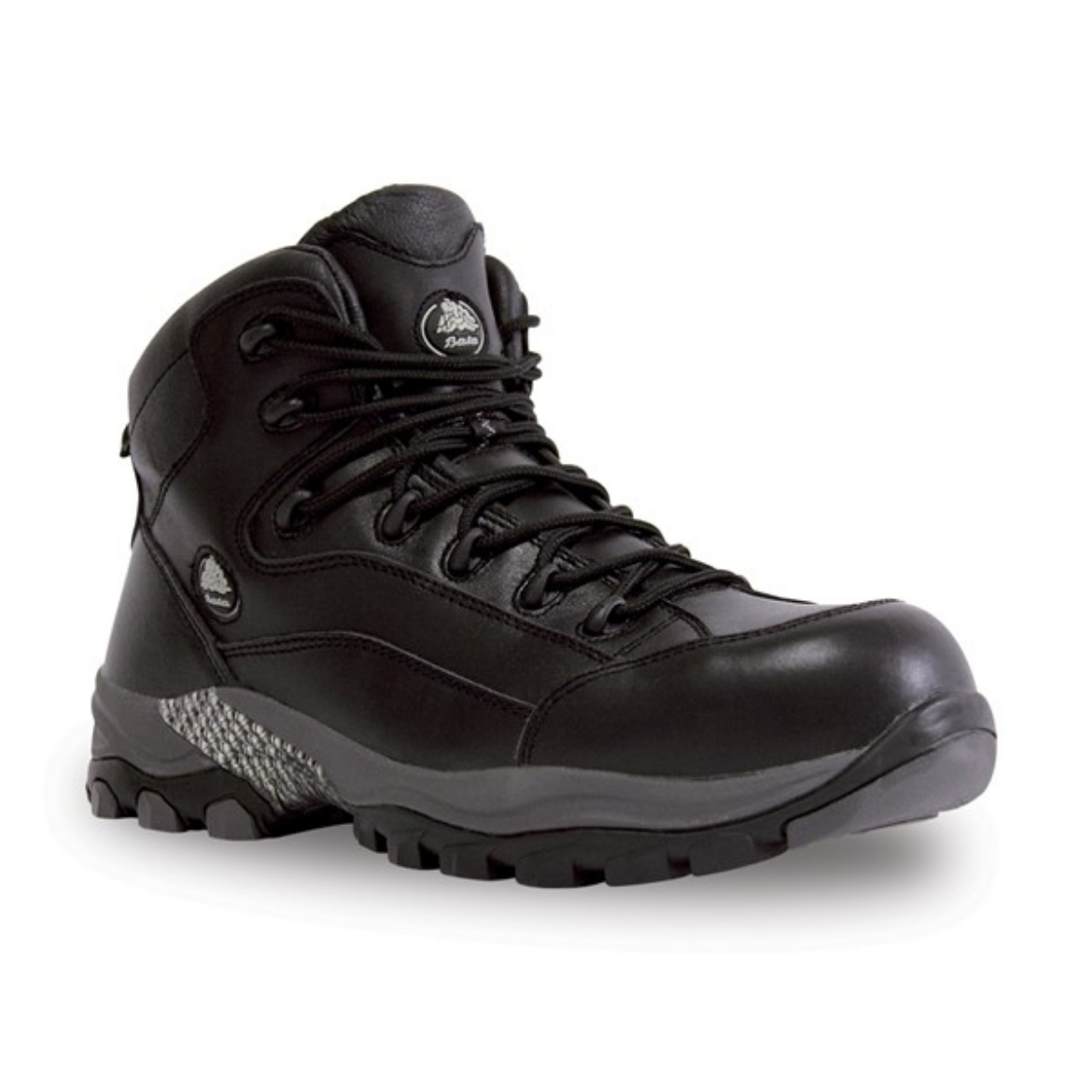 Picture of BATA Bickz 902 Black Full Grain Leather Lace up Boot with Rubber Sole and Composite Safety Toe Cap