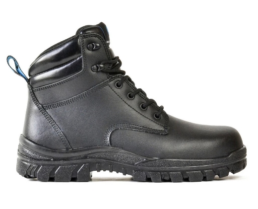 Picture of BATA Naturals Saturn Black Leather Lace Up Safety Boot