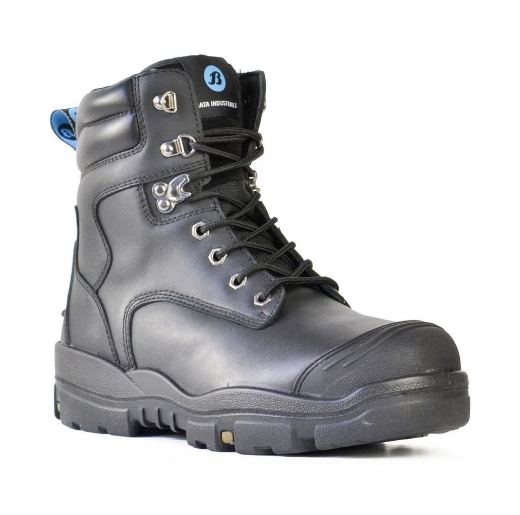 Picture of BATA Helix Longreach SC Black Leather 6” Lace Up Safety Boot (Scuff Cap)