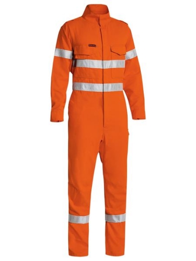 Picture of BISLEY HI VIS TAPED FR LW ENGINEERED COVERALL FR MODACRYLIC/ LYOCELL/ ARAMID 197GSM [ORANGE ONLY]