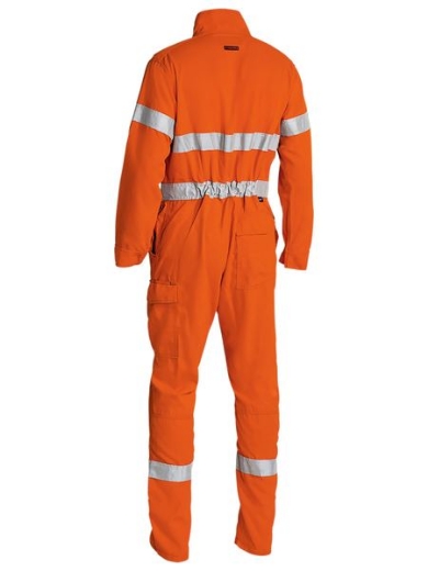 Picture of BISLEY HI VIS TAPED FR LW ENGINEERED COVERALL FR MODACRYLIC/ LYOCELL/ ARAMID 197GSM [ORANGE ONLY]