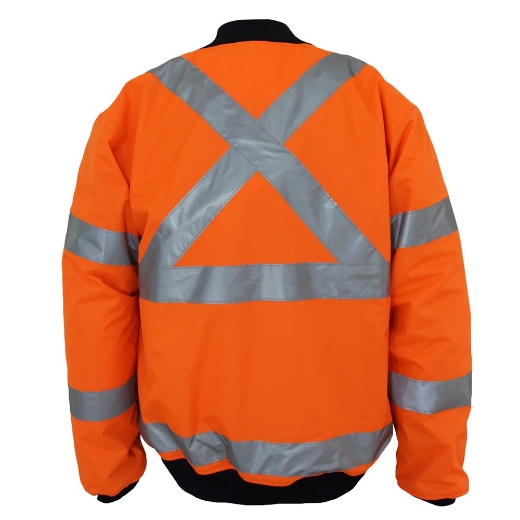 Picture of DNC Hi Vis X Back Flying Jacket with Biomotion CSR R/Tape NSW Rail Compliant