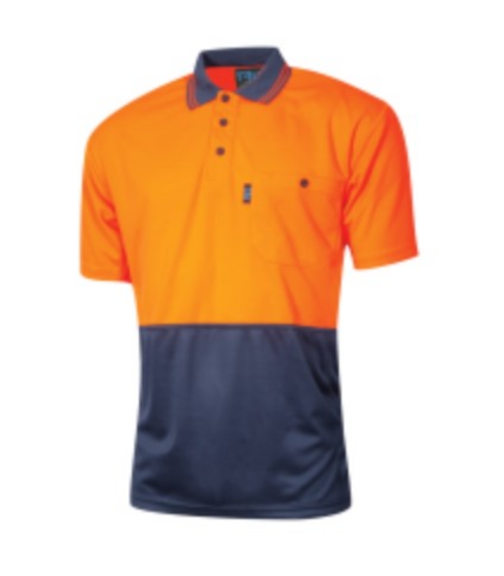 Picture of TRU WORKWEAR Micromesh Hi Vis Polo Shirt 175gsm S/S