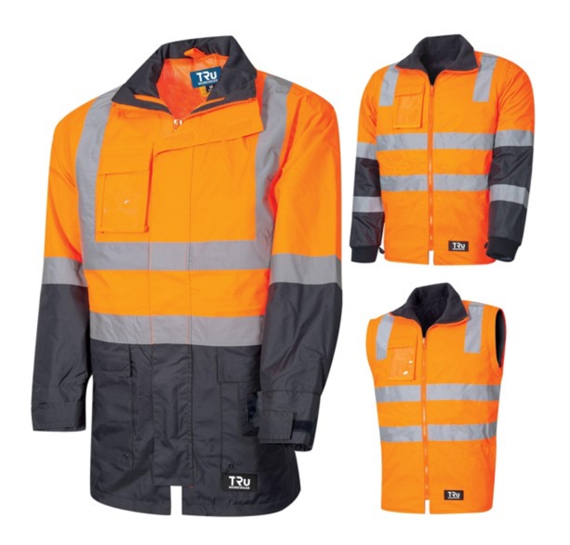 Picture of TRU WORKWEAR 6 in 1 Rain Jacket Combo with TRuVis Reflective Tape