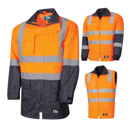 Picture of TRU WORKWEAR 6 in 1 Rain Jacket Combo with TRuVis Reflective Tape