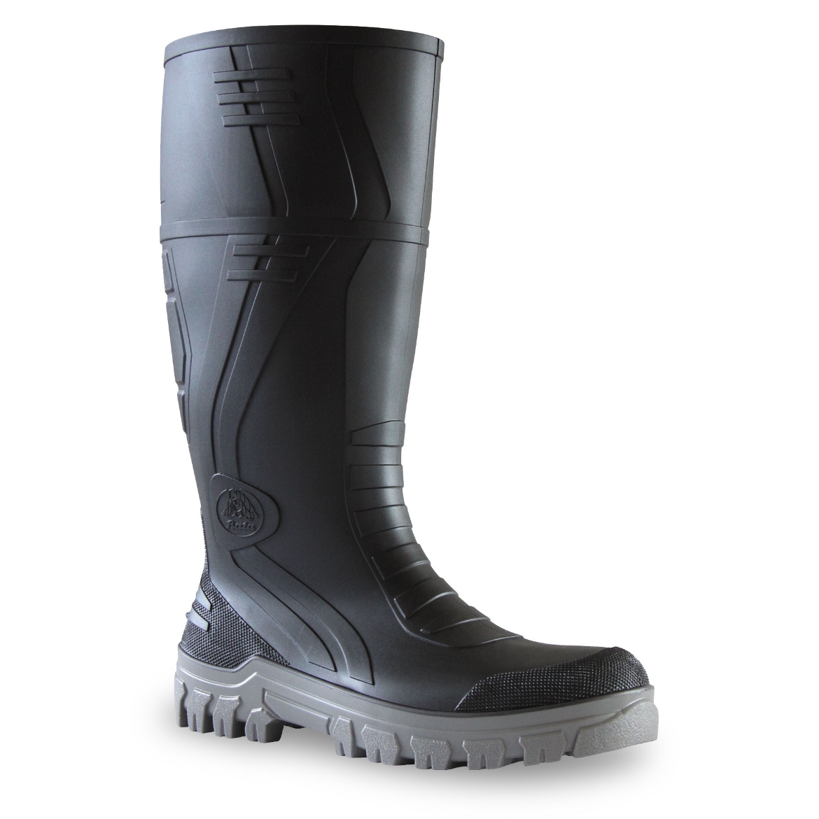Picture of BATA Jobmaster 3 Black / Grey PVC 400mm Safety Gumboot