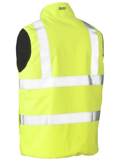 Picture of BISLEY Taped Hi Vis Reversible Puffer Vest