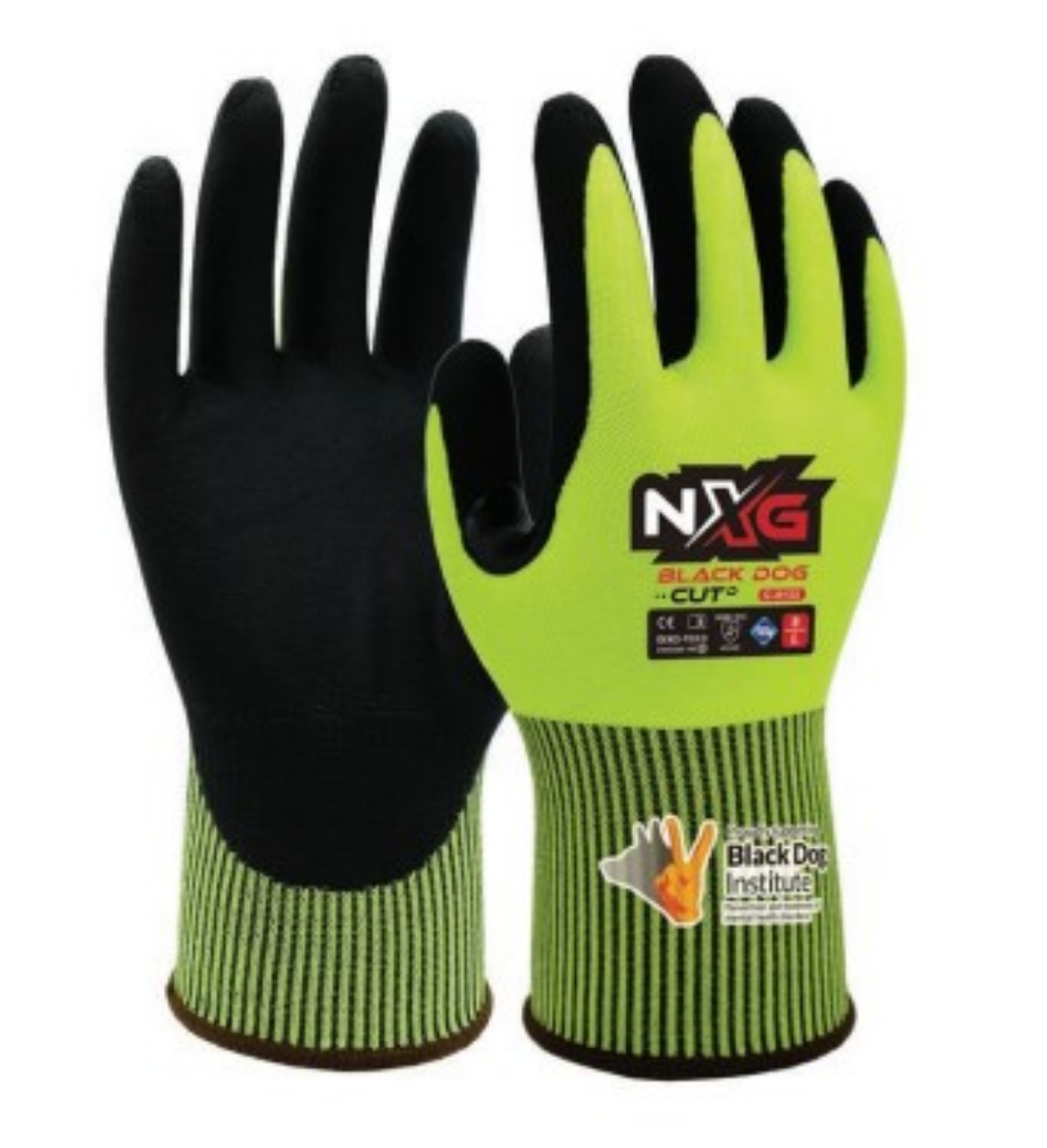 Picture of NXG™ Black Dog Hi Vis Glove Cut Level D
