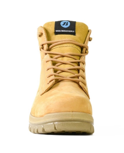 Picture of BATA Wheat Nubuck Lace Up Safety Boot