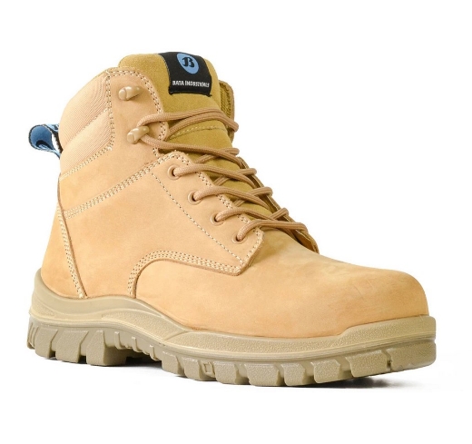 Picture of BATA Wheat Nubuck Lace Up Safety Boot