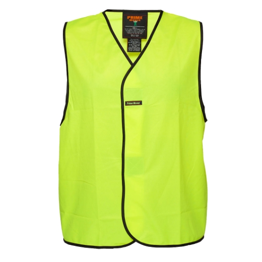 Picture of PORTWEST Hi-Vis Vest Class D with Velcro Closure Printed with Fire Warden in Black on Centre of Back