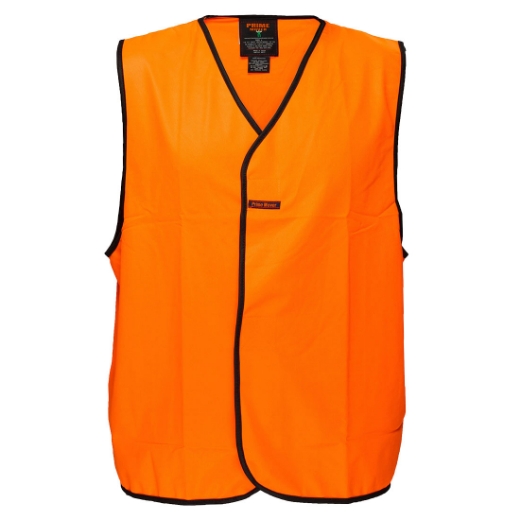 Picture of PORTWEST Hi-Vis Vest Class D with Velcro Closure Printed with Fire Warden in Black on Centre of Back