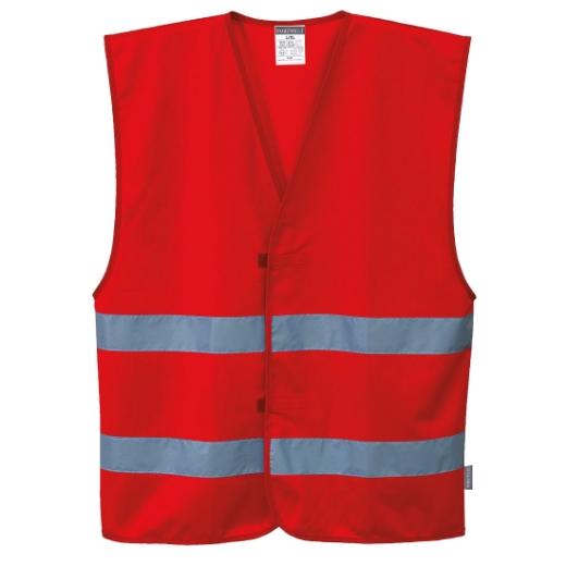 Picture of PORTWEST Iona Vest 100% Polyester Warp Knit with 3M Tape 125g