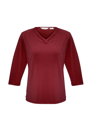 Picture of Biz Collection Womens Lana ¾ Sleeve Top