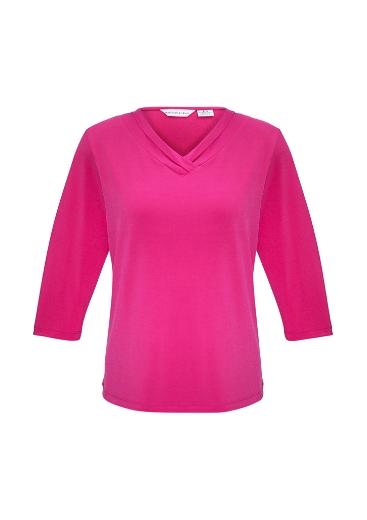 Picture of Biz Collection Womens Lana ¾ Sleeve Top
