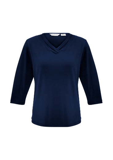 Picture of Biz Collection Womens Lana ¾ Sleeve Top