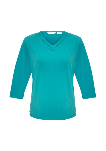 Picture of Biz Collection Womens Lana ¾ Sleeve Top