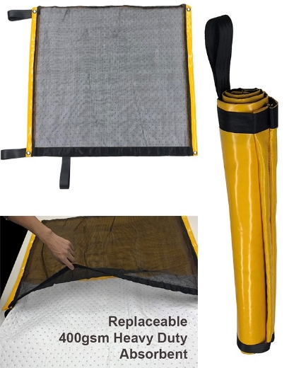 Picture of SpilMax® Absorbent Spill Mat - Oil & Fuel with replaceable Pad